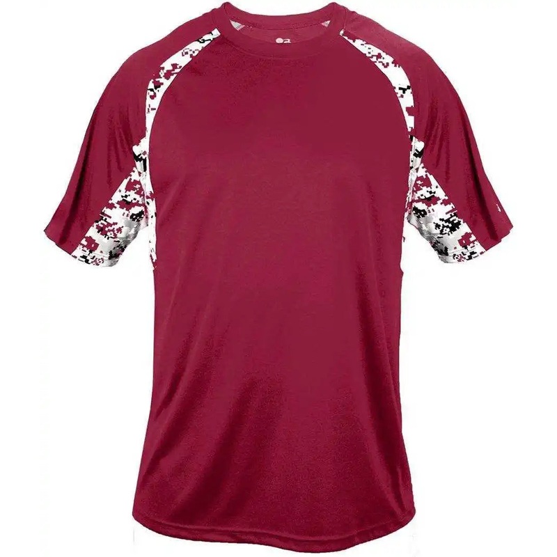 Badger Sport 4140 Digital Hook Tee – Cardinal Cardinal Digital