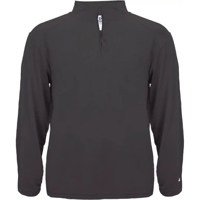 Badger Sport 4280 1/4 Zip Light Weight Pullover – Dark Gray