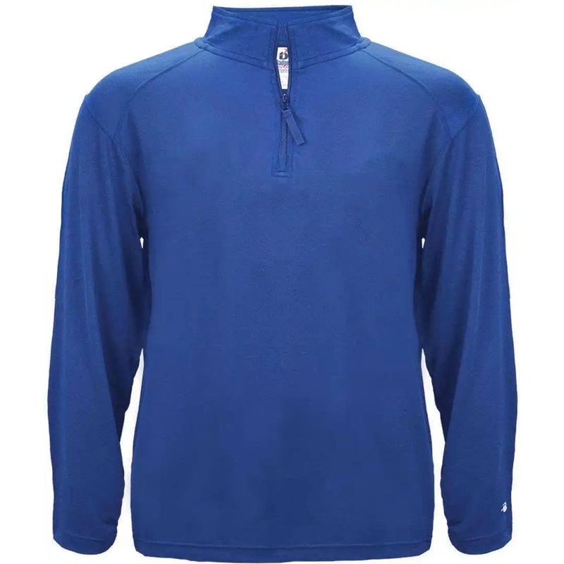 Badger Sport 4280 1/4 Zip Light Weight Pullover – Royal