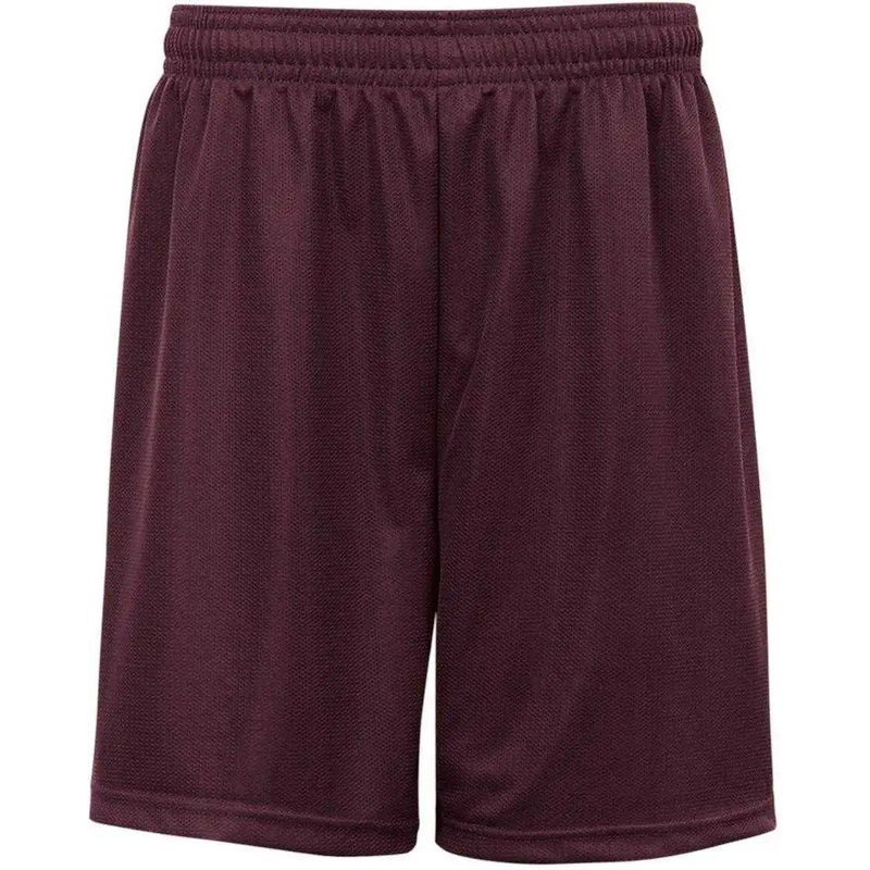 Badger Sport 7237 7 Mini Mesh Short – Maroon