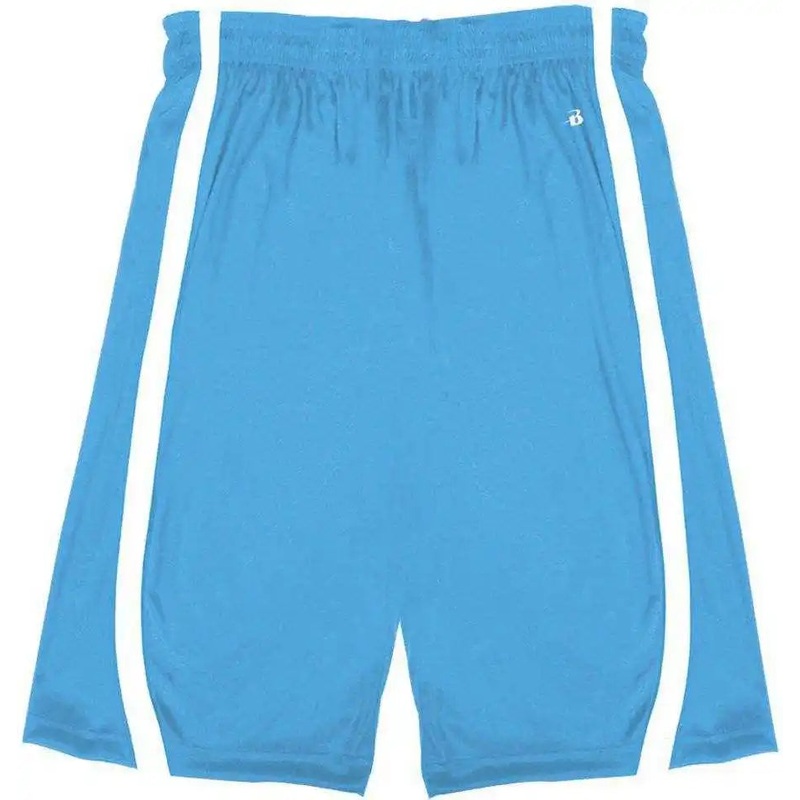 Badger Sport 7244 B-Slam Reversible Short – Columbia Blue White