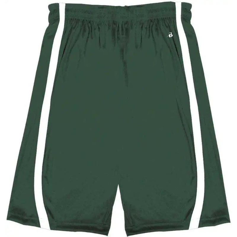 Badger Sport 7244 B-Slam Reversible Short – Forest White