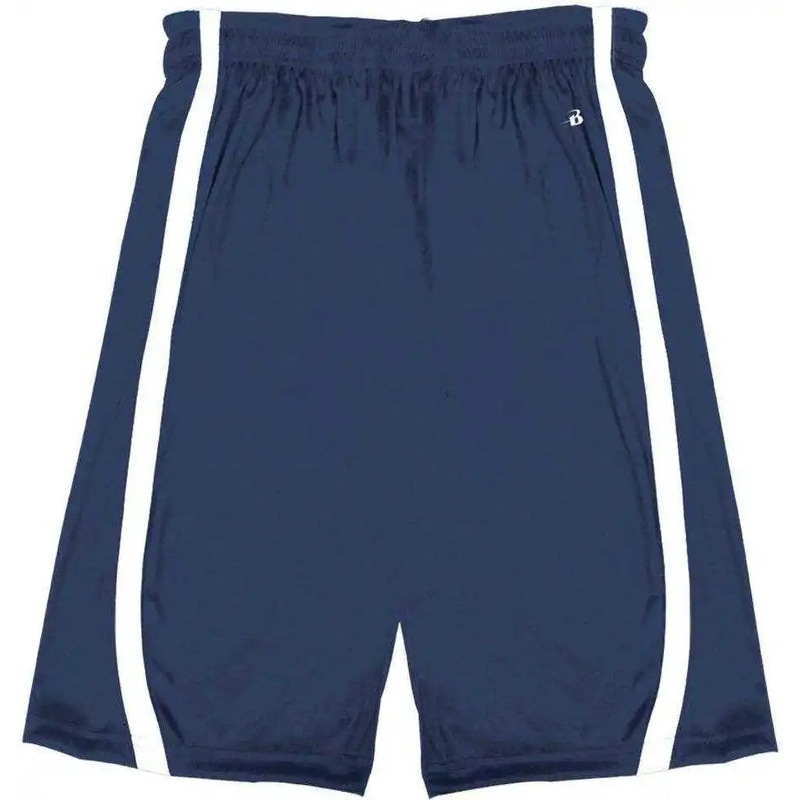 Badger Sport 7244 B-Slam Reversible Short – Navy White