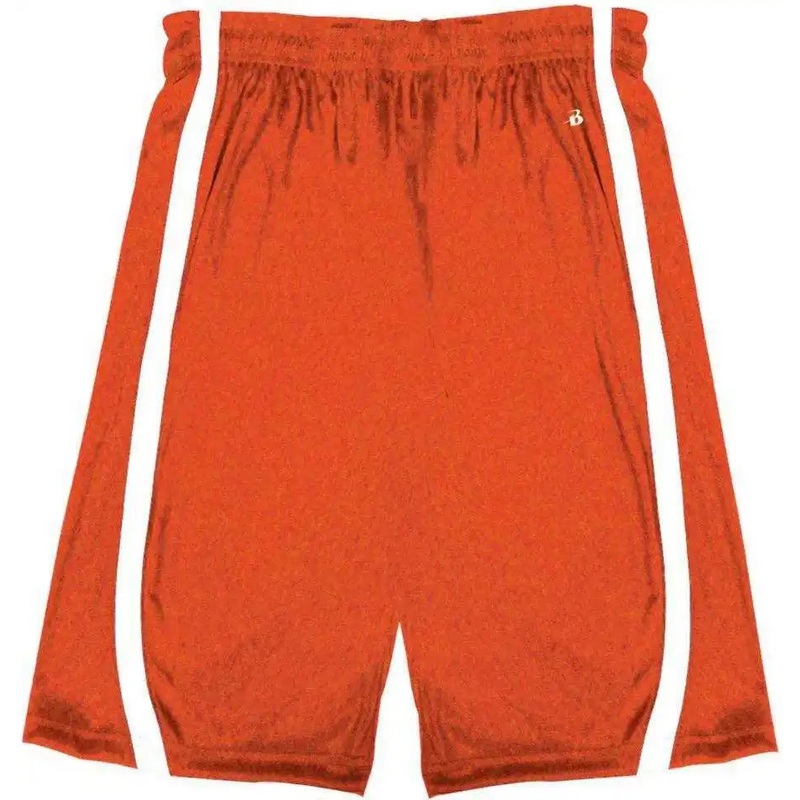 Badger Sport 7244 B-Slam Reversible Short – Orange White