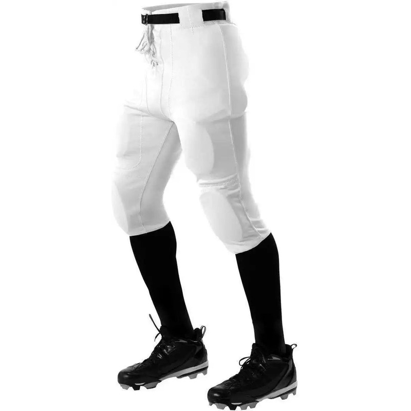 Alleson Athletic 610SL Adult Practice Football Pant (Pads Not Included) – White
