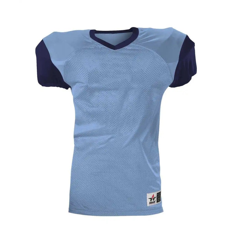 Alleson Athletic 751Y Youth Pro Game Football Jersey – Carolina Blue Navy