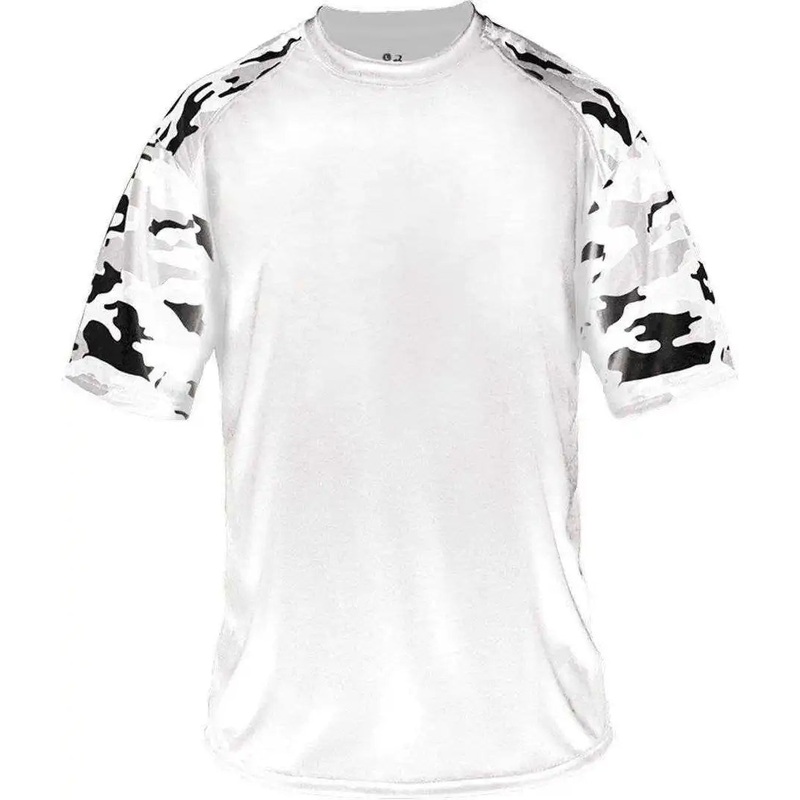 Badger Sport 2141 Camo Sport Youth Tee – White White Camo