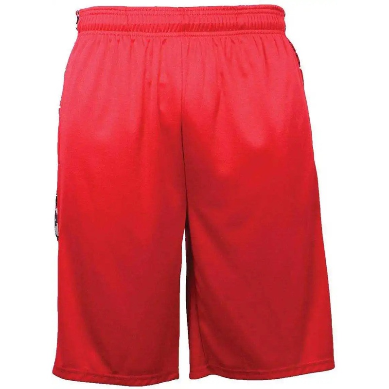 Badger Sport 2189 Digital Panel Youth Short – Red Red Camo