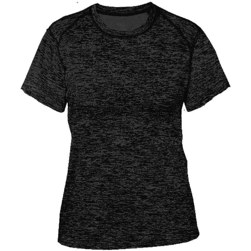 Badger Sport 4196 Blend Ladies Tee – Graphite Black Blend