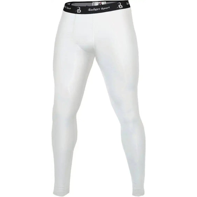 Badger Sport 4610 Full Length Compression Tight – White