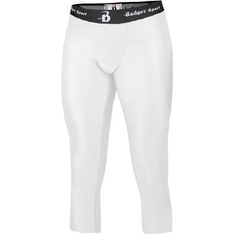 Badger Sport 4611 Calf Length Compression Tight – White