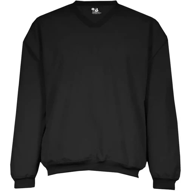 Badger Sport 7618 Microfiber Windshirt – Black