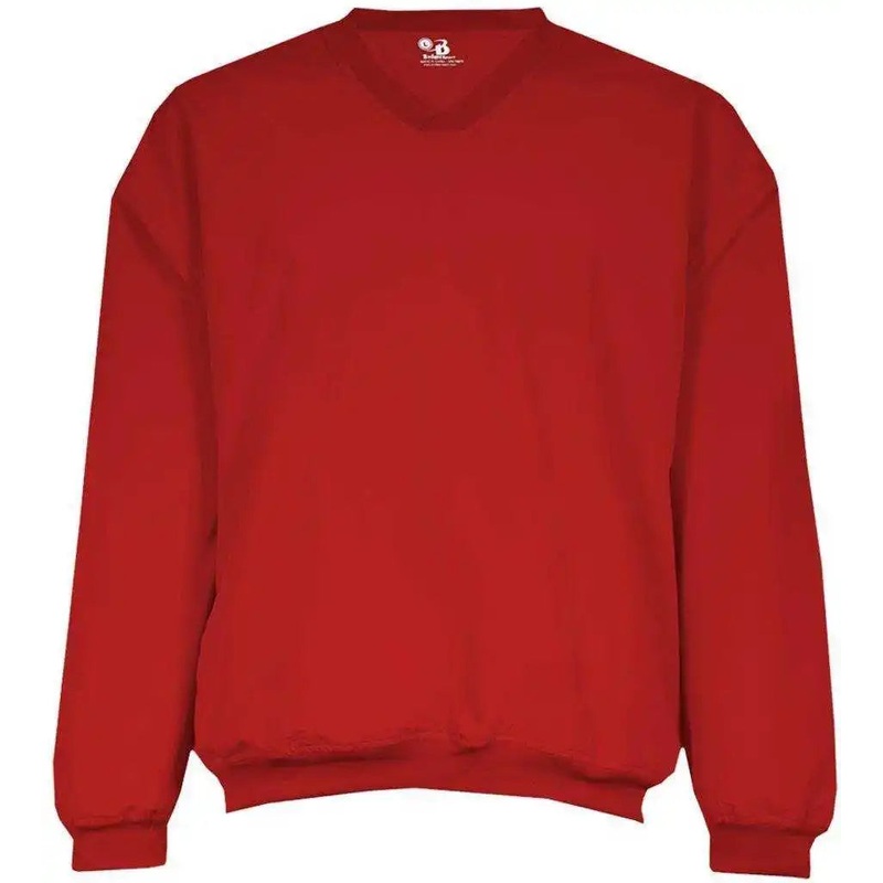 Badger Sport 7618 Microfiber Windshirt – Red