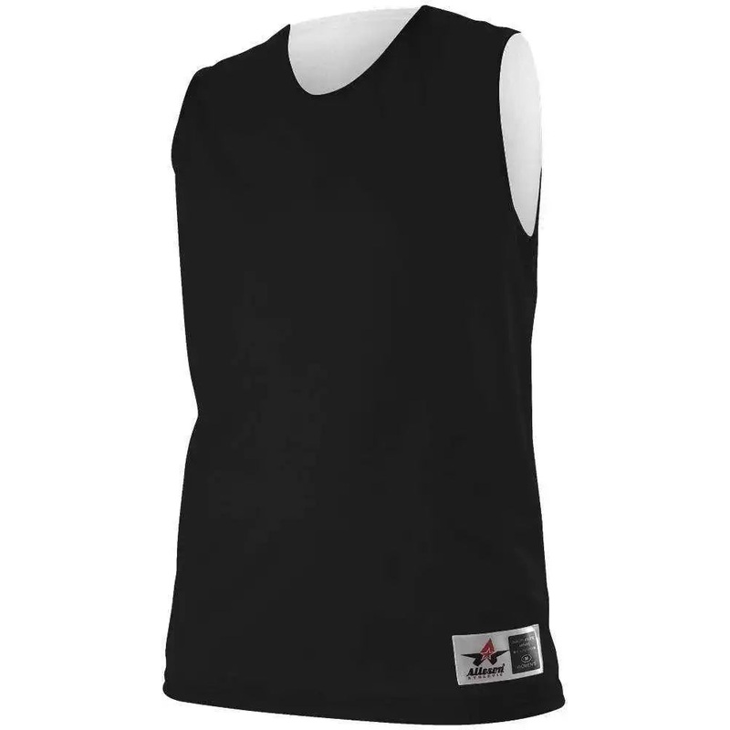 Alleson Athletic 560RW Women’s Reversible Mesh Tank – Black White
