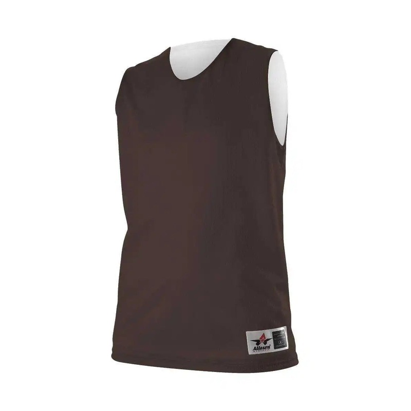 Alleson Athletic 560RW Women’s Reversible Mesh Tank – Brown White