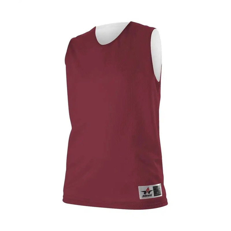 Alleson Athletic 560RW Women’s Reversible Mesh Tank – Cardinal White