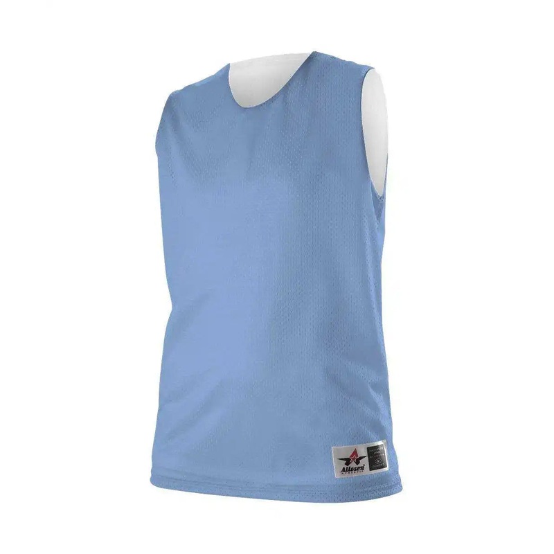 Alleson Athletic 560RW Women’s Reversible Mesh Tank – Carolina Blue White