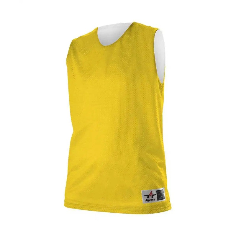 Alleson Athletic 560RW Women’s Reversible Mesh Tank – Gold White