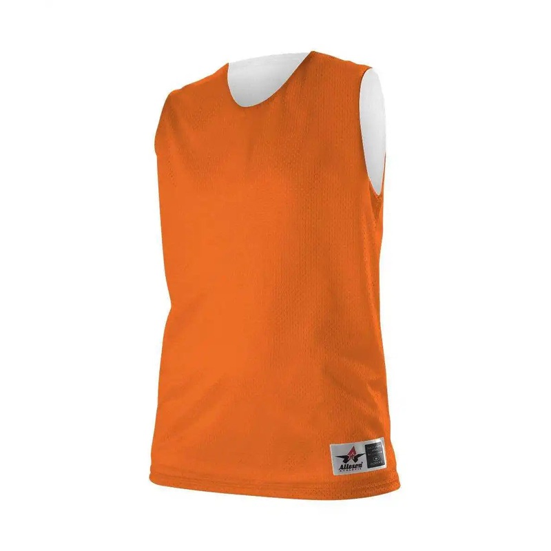 Alleson Athletic 560RW Women’s Reversible Mesh Tank – Orange White