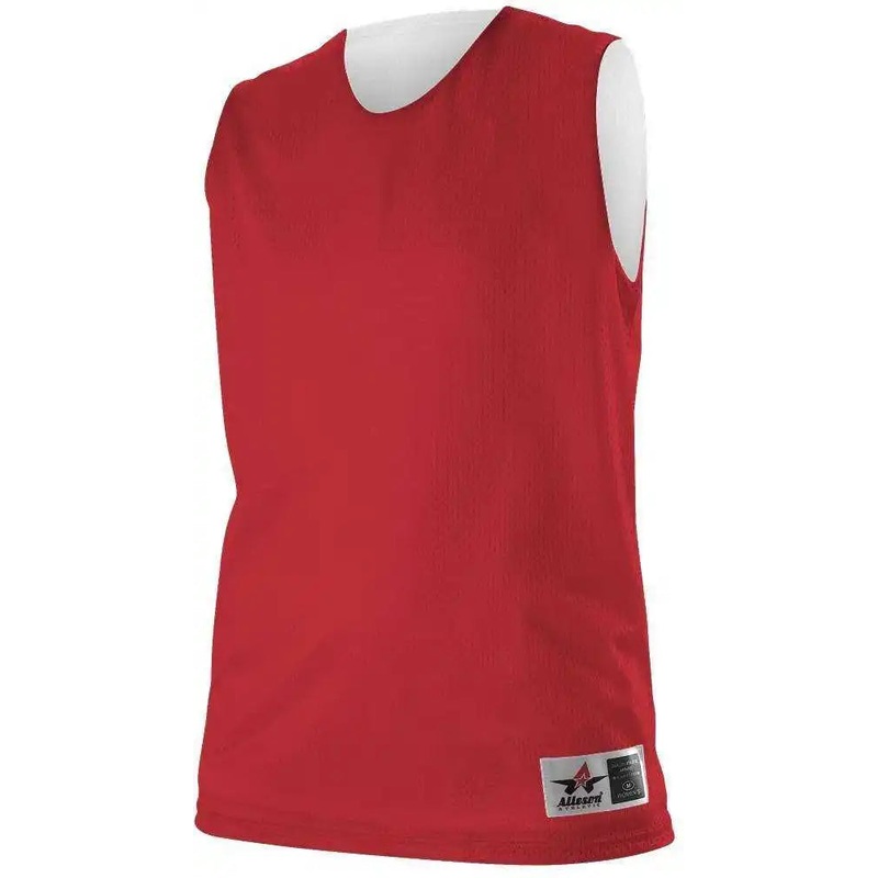 Alleson Athletic 560RW Women’s Reversible Mesh Tank – Scarlet White