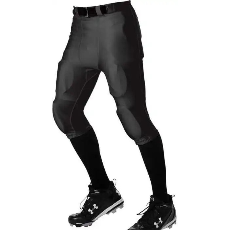 Alleson Athletic 675NFY Youth No Fly Football Pant with Slotted Waist (Pads Not Included) – Black