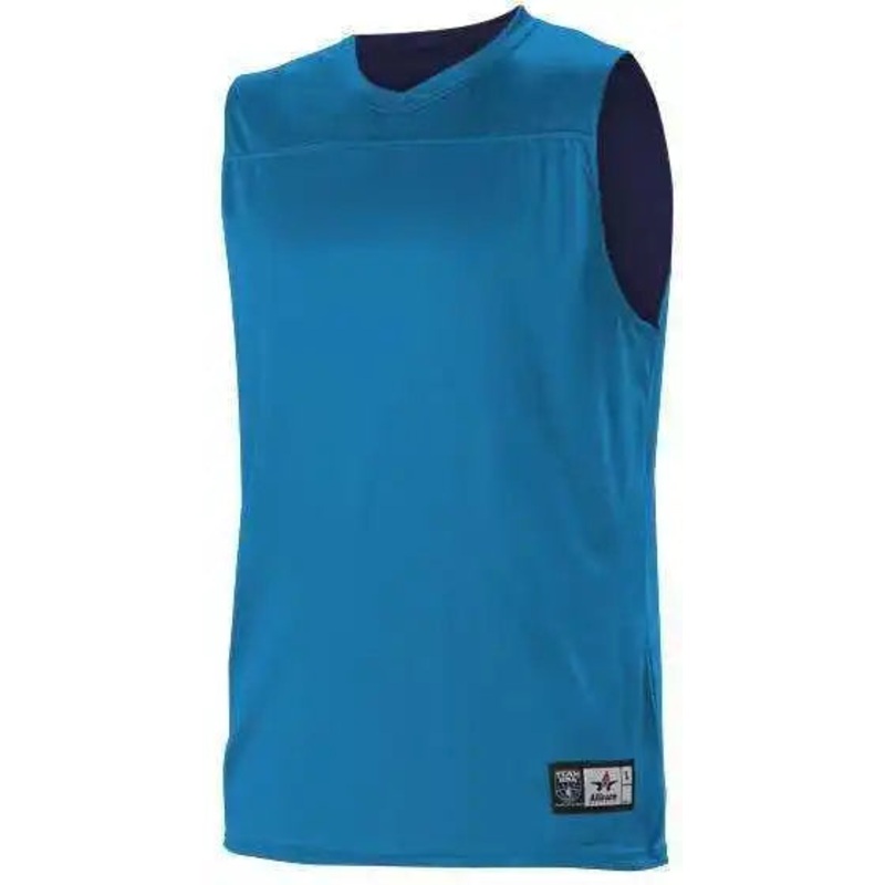 Alleson Athletic A105BA Adult NBA Blank Reversible Game Jersey – Blue Navy