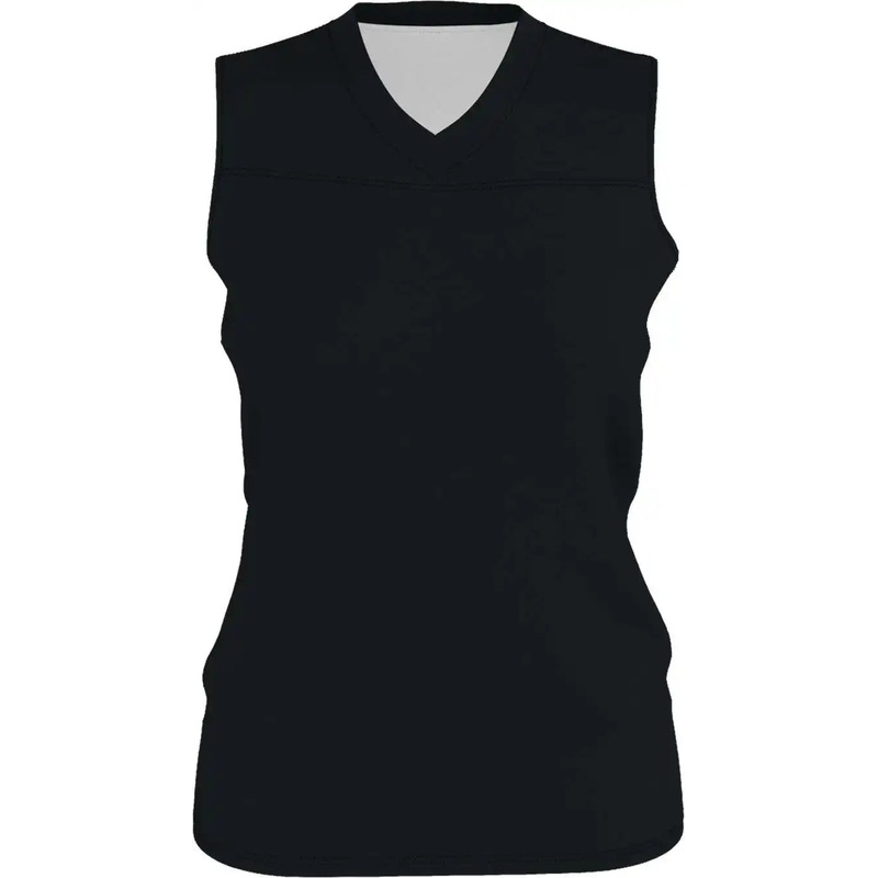 Alleson Athletic A105BG Girl’s Blank Reversible WNBA Racerback Jersey – Black White