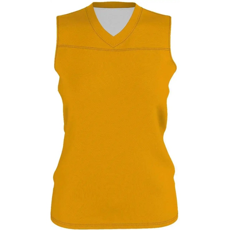 Alleson Athletic A105BG Girl’s Blank Reversible WNBA Racerback Jersey – Gold White
