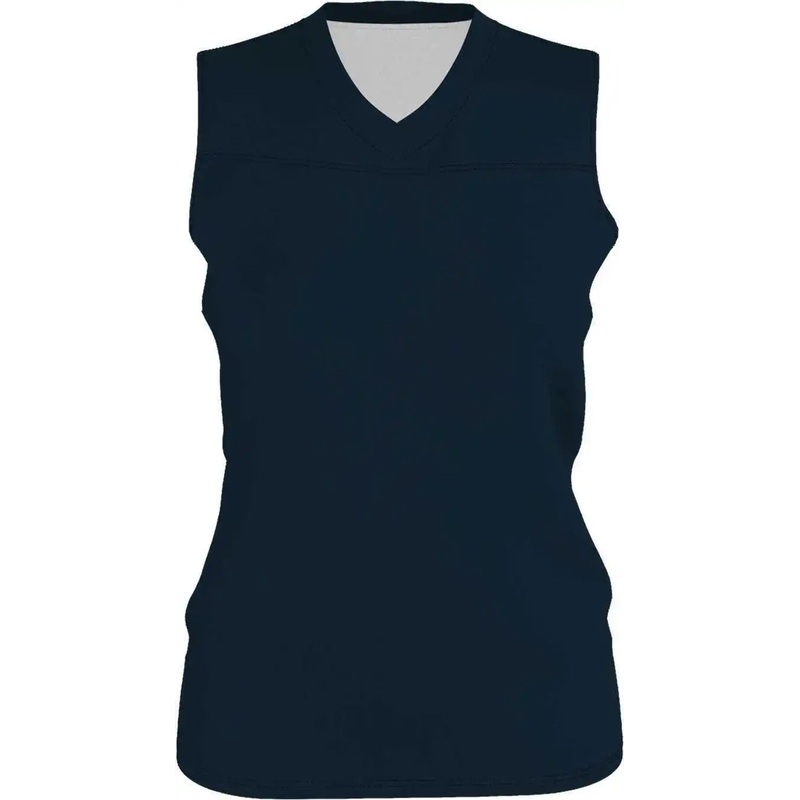 Alleson Athletic A105BG Girl’s Blank Reversible WNBA Racerback Jersey – Navy White