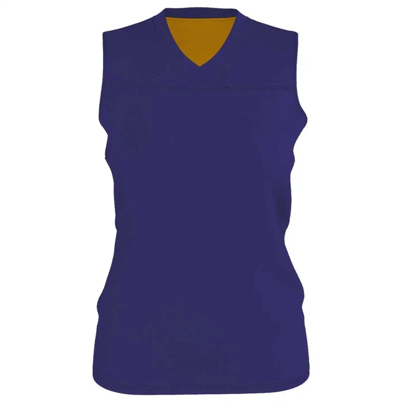 Alleson Athletic A105BW Women’s Blank Reversible WNBA Racerback Jersey – Purple Gold