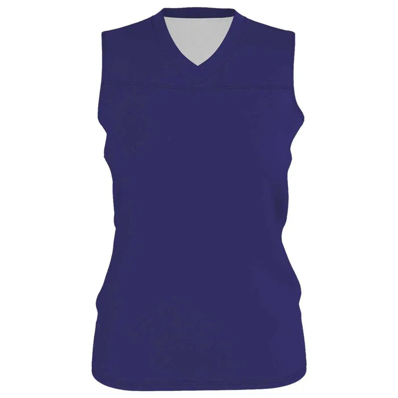 Alleson Athletic A105BW Women’s Blank Reversible WNBA Racerback Jersey – Purple White