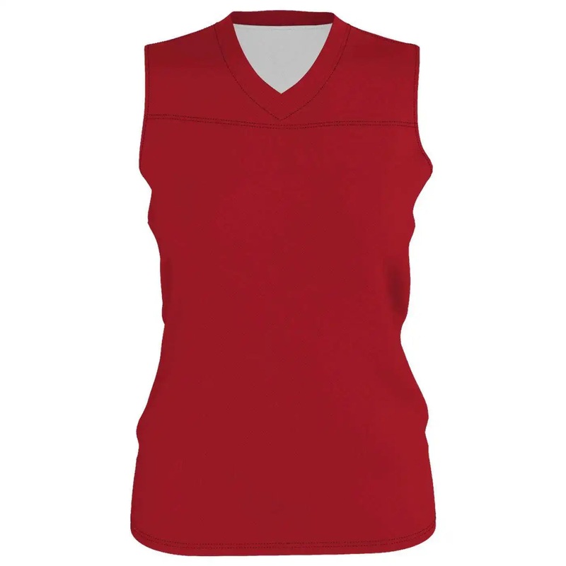 Alleson Athletic A105BW Women’s Blank Reversible WNBA Racerback Jersey – Scarlet White