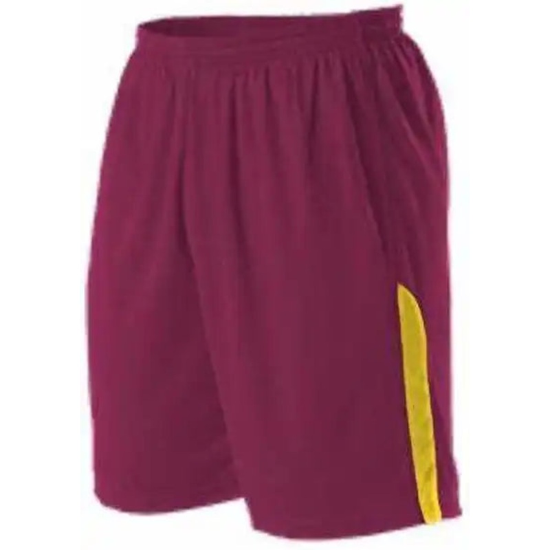 Alleson Athletic A205BA Adult NBA Blank Game Short – Wine Gold
