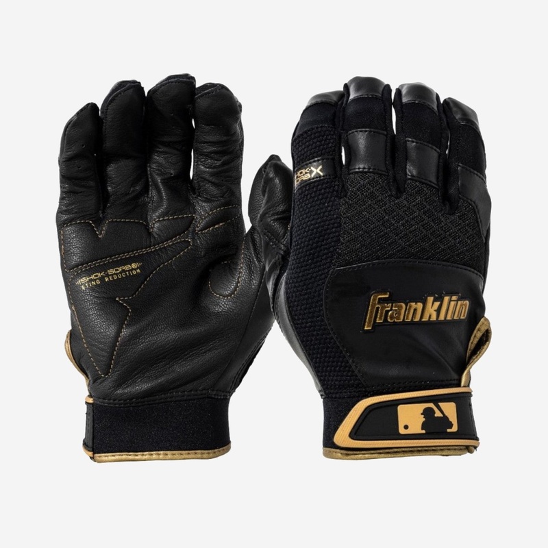 Shok Sorb X Batting Gloves|S|M|L|XL|Black/Gold