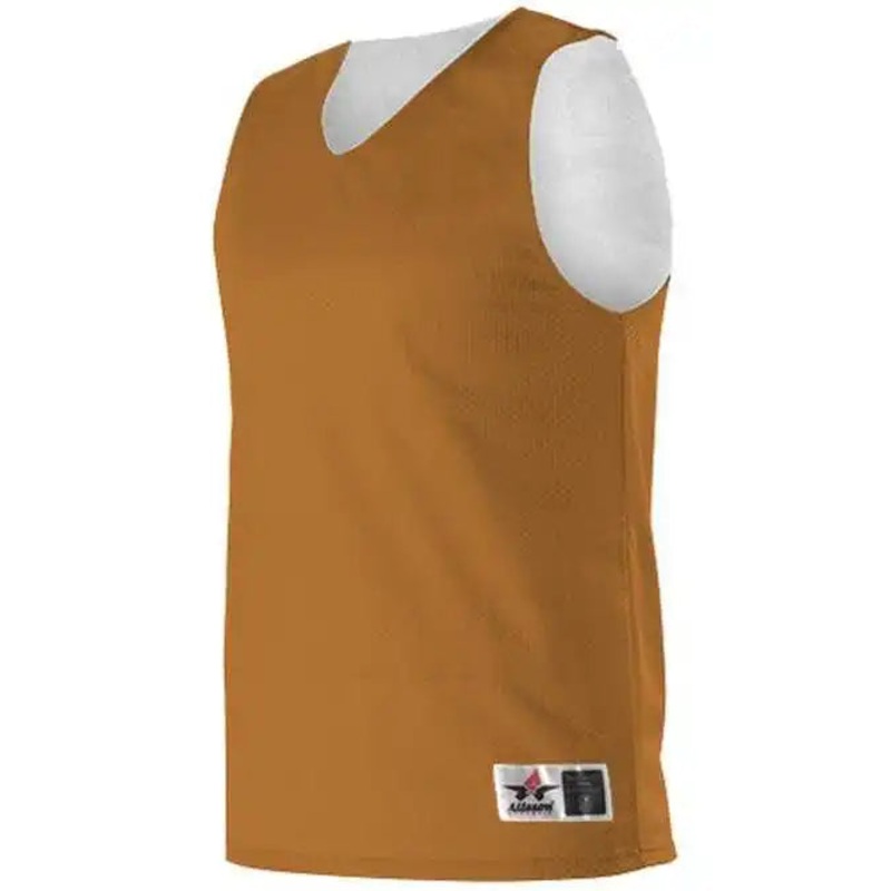 Alleson Athletic 560RY Youth Reversible Mesh Tank – Texas Orange White