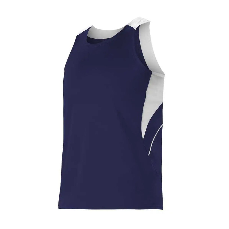 Alleson Athletic R1LFJ Men’s Loose Fit Track Tank – Navy White