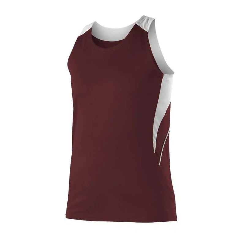 Alleson Athletic R1LFJW Women’s Loose Fit Track Tank – Maroon White