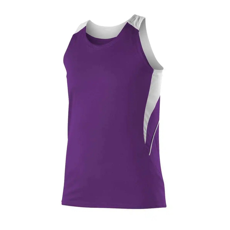 Alleson Athletic R1LFJW Women’s Loose Fit Track Tank – Purple White