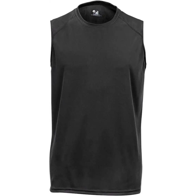 Badger Sport 2130 B-Core Sleeve Youth Tee – Black