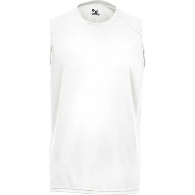 Badger Sport 2130 B-Core Sleeve Youth Tee – White