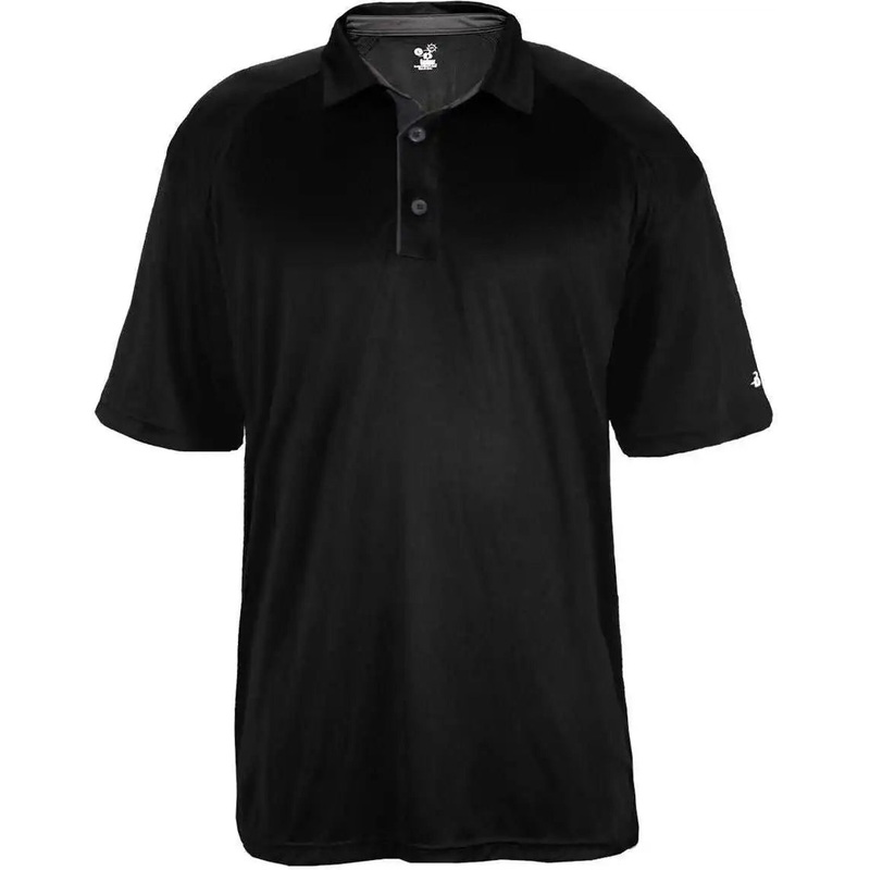Badger Sport 4040 Ultimate Softlock Polo – Black Graphite