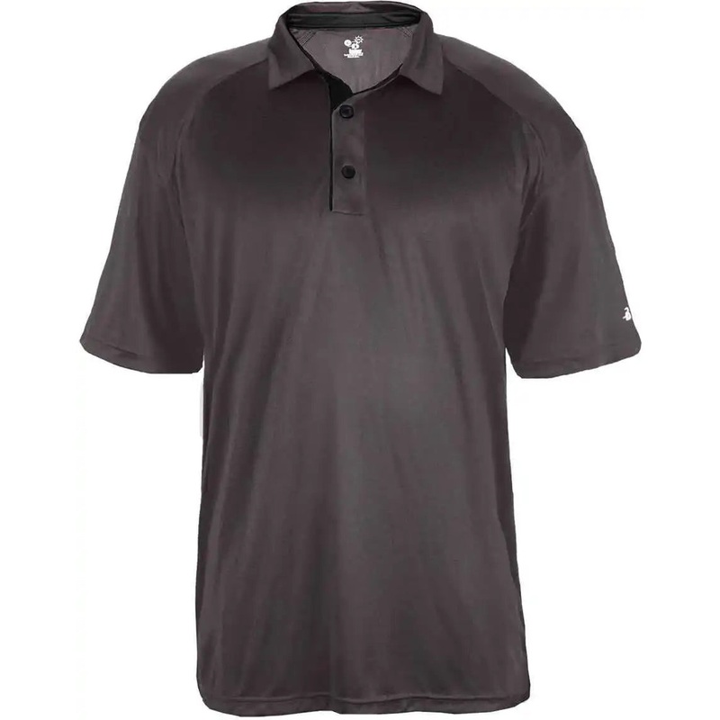 Badger Sport 4040 Ultimate Softlock Polo – Graphite Black