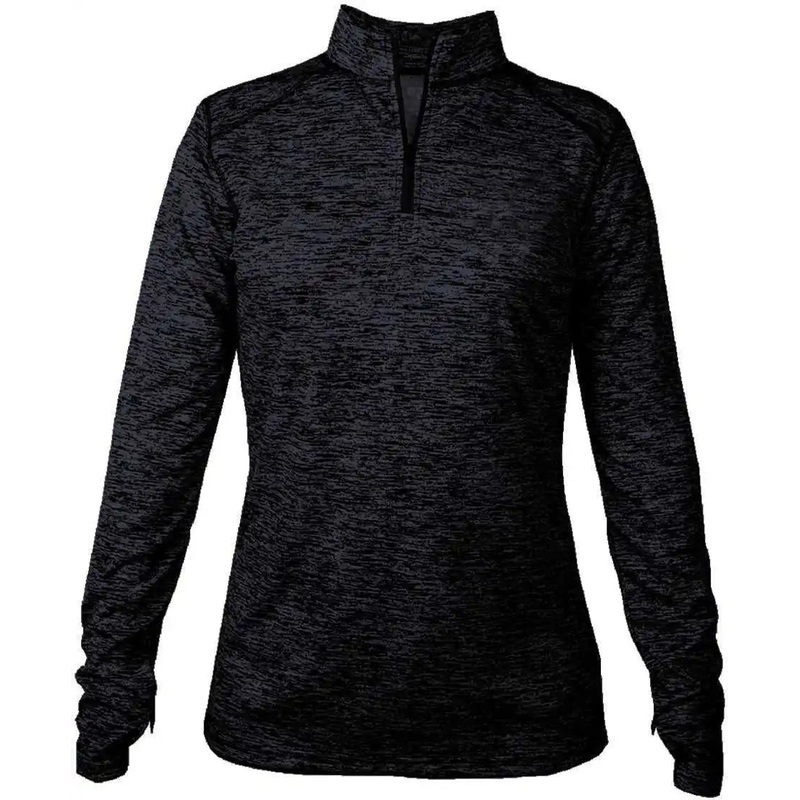 Badger Sport 4173 Tonal Blend Ladies 1/4 Zip – Navy Tonal Blend