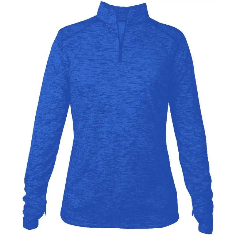 Badger Sport 4173 Tonal Blend Ladies 1/4 Zip – Royal Tonal Blend