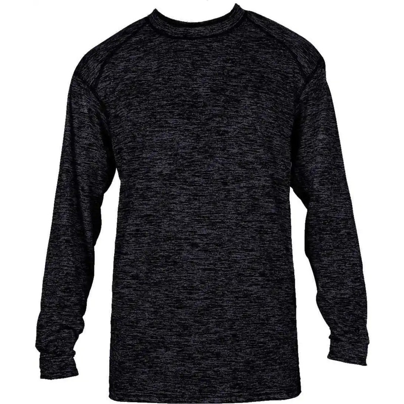 Badger Sport 4174 Tonal Blend Long Sleeve Tee – Navy Blend