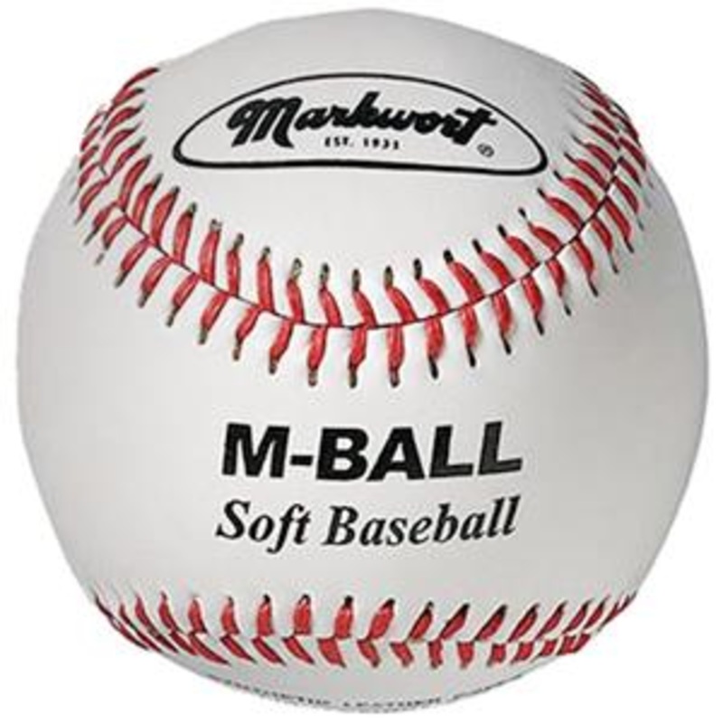 Markwort Soft Lightweight Baseball – 9 – 2.5oz – White – Dozen
