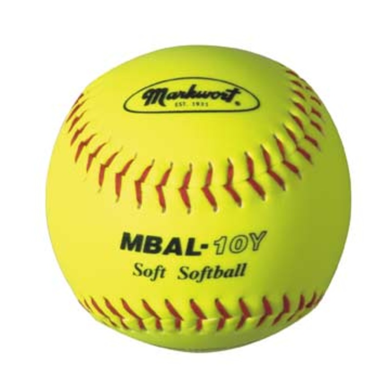 Markwort Soft Softball – 10 Yellow – Dozen