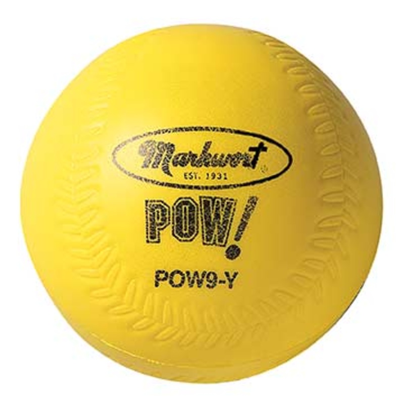 Pow! Ball 9 Baseball – Yellow – Dozen