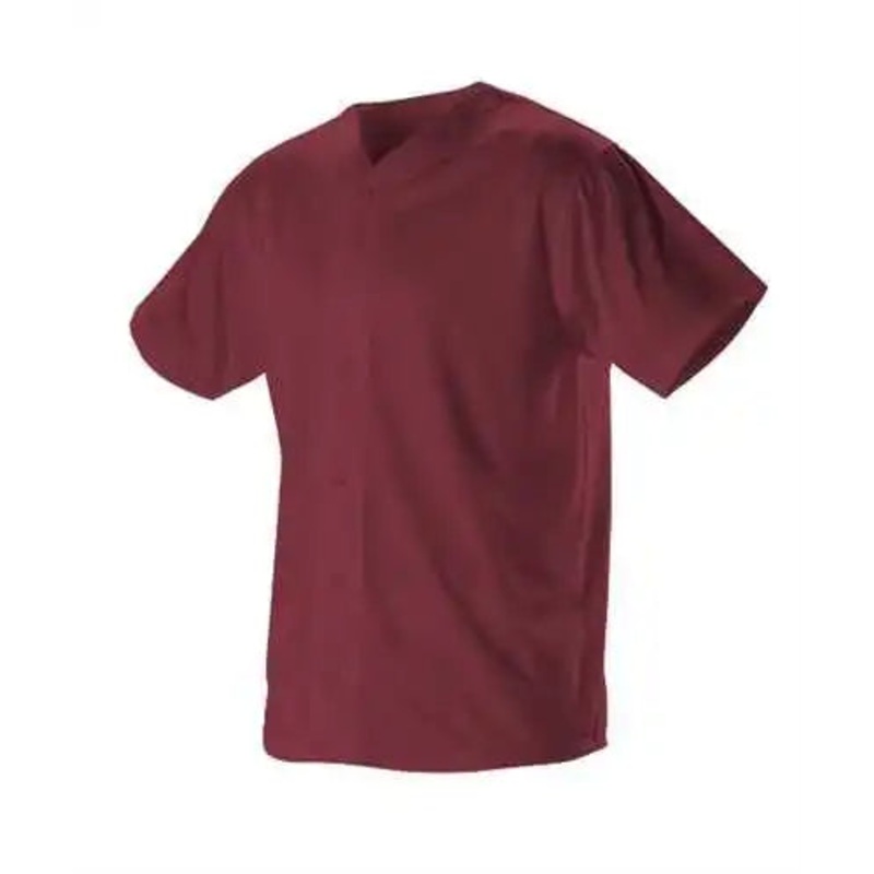 Alleson Athletic 52MBFJY Youth Full Button Lightweight Baseball Jersey – Cardinal