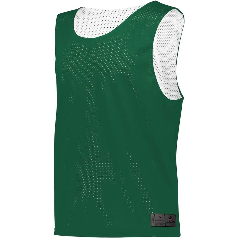 Augusta 9717 Mesh Reversible Pinnie – Dark Green White